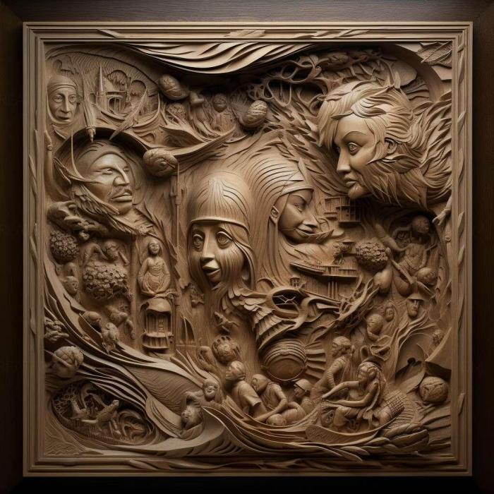 نموذج ثلاثي الأبعاد لآلة CNC 3D Art 